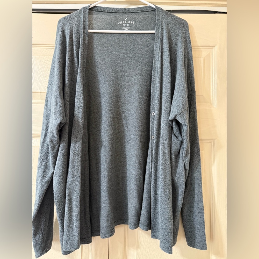 American Eagle Soft + Sexy plush cardigan size Med